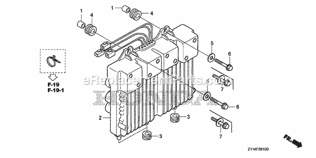 Honda EB5000I (Type A)(VIN# GC05-3600001-9999999) Generator Inverter Diagram