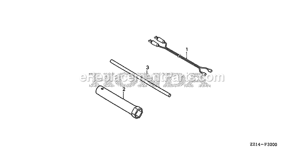 Honda EM5000SXK2 (Type AN)(VIN# GC05-3600001-9999999) Generator Tool, Charge Cord Assy. Diagram