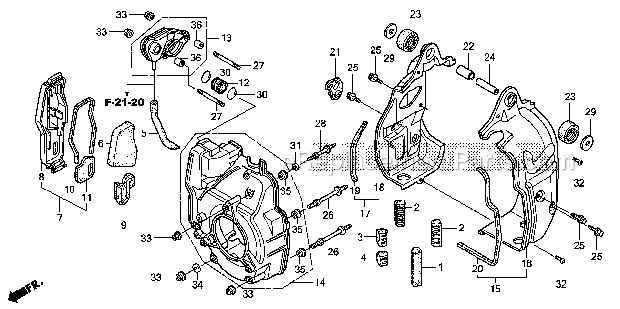 Honda EU1000IK1 (AC) Generator, Jpn, Vin# Ezga-1120001 Air Cleaner  Shroud Diagram