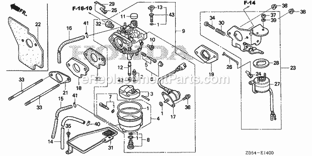 Honda EV4010 (Type RA)(VIN# GA01-1100001-1346825) RV Generator Page G Diagram
