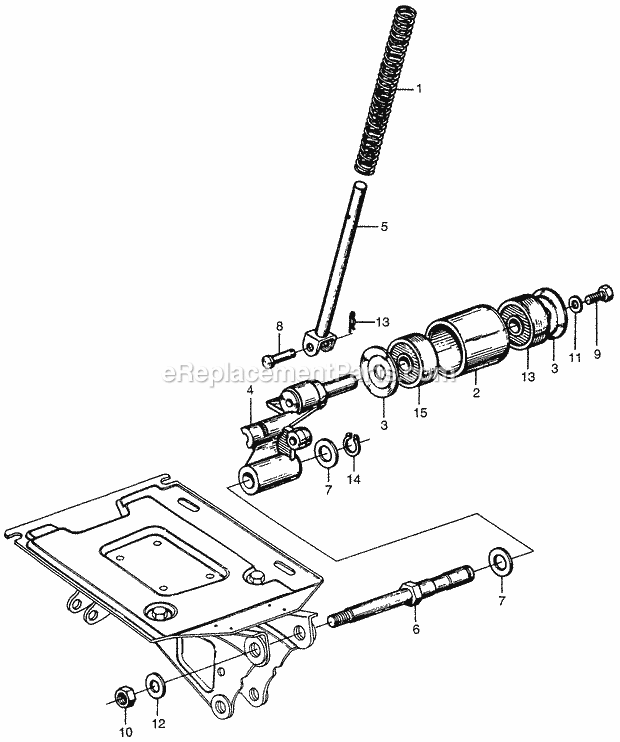 Honda F28K1 (Type A)(VIN# 844-2000721-2154045) Tiller Tension_Clutch Diagram