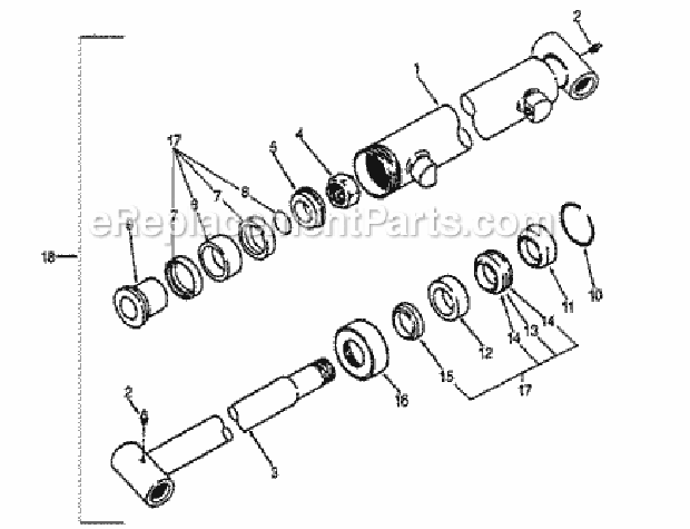 Honda FL6555 (Type A) Lawn Tractor Bucket Cylinder Diagram