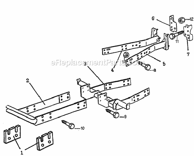 Honda FL6555 (Type A) Lawn Tractor Loader Sub-Frame Diagram