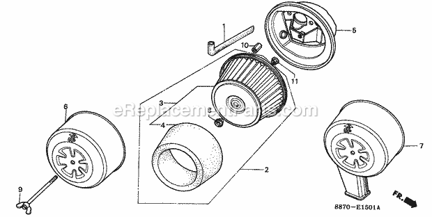 Honda G150 (Type UA5)(VIN# G150-1000001-2017901) Small Engine Page L Diagram