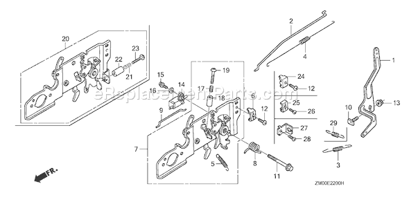 Honda GCV160A (Type NBL1)(VIN# GJAEA-1000001) Small Engine Page D Diagram