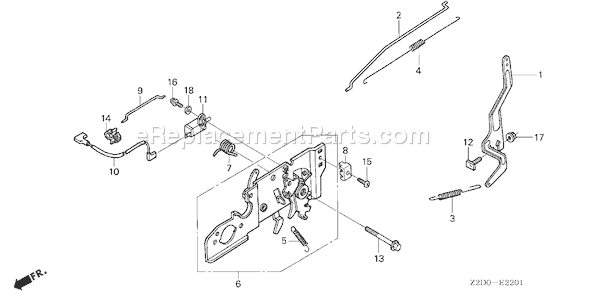 Honda GSV190A (Type N2U)(VIN# GJACA-1000001) Small Engine Page D Diagram