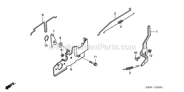 Honda GSV190A (Type S3A)(VIN# GJACA-1000001-1035730) Small Engine Page L Diagram