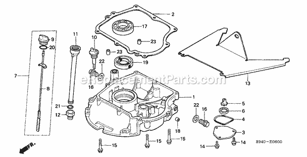 Honda GV200 (Type N1B)(VIN# GV200-1000001-1215266) Small Engine Page B Diagram