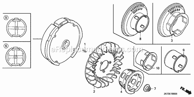 Honda GX120K1 (Type PX2/A)(VIN# GC01-4300001-9099999) Small Engine Page N Diagram