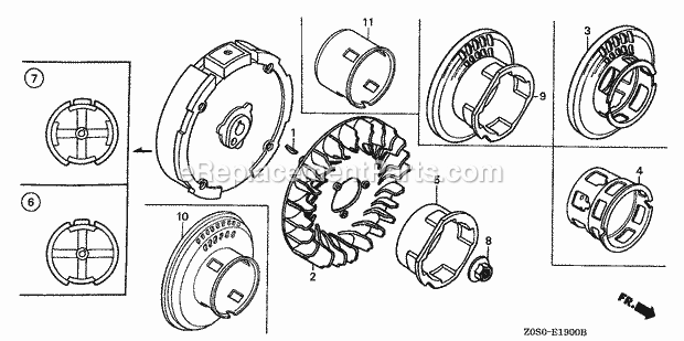 Honda GX120T1 (Type SG24)(VIN# GCAAT-1000001-9999999) Small Engine Page M Diagram