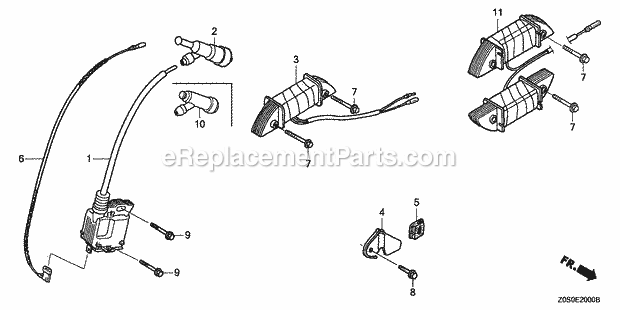 Honda GX120T1 (Type SG24)(VIN# GCAAT-1000001-9999999) Small Engine Page N Diagram