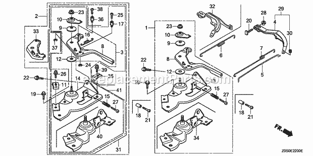 Honda GX120T1 (Type TX2)(VIN# GCAAT-1000001-9999999) Small Engine Page O Diagram