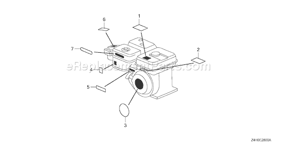 Honda GX120UT1 (Type QH26)(VIN# GCAGT-1000001) Small Engine Page M Diagram