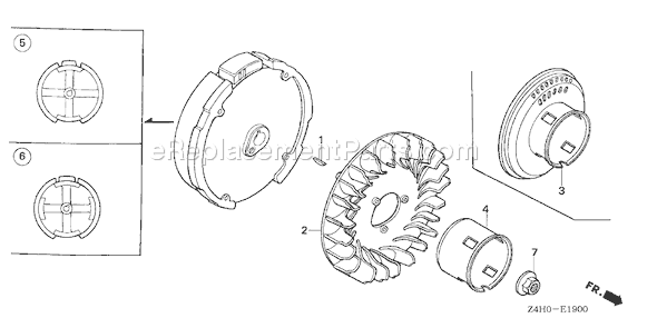 Honda GX120UT1 (Type QWA4)(VIN# GCAGT-1000001) Small Engine Page J Diagram