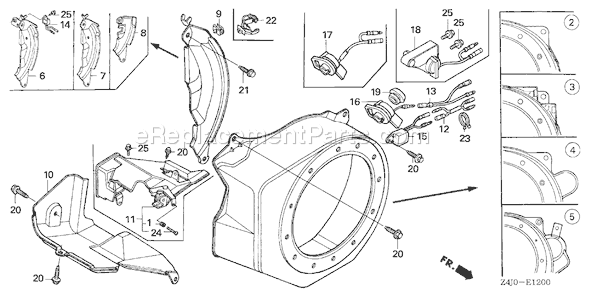 Honda GX160U1 (Type RX4)(VIN# GCACK-1000001) Small Engine Page I Diagram