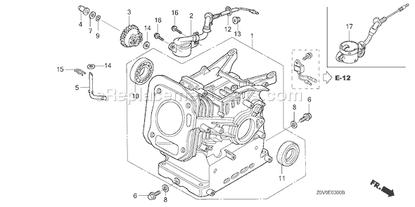Honda GX200T (Type TX2)(VIN# GCACT-1000001-9999999) Small Engine Page G Diagram