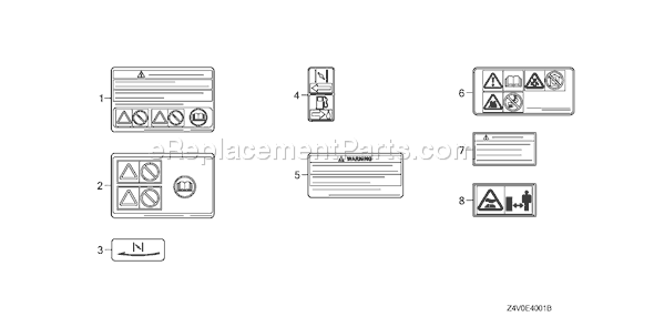 Honda GX200UT (Type HX2)(VIN# GCAHT-1000001) Small Engine Page O Diagram