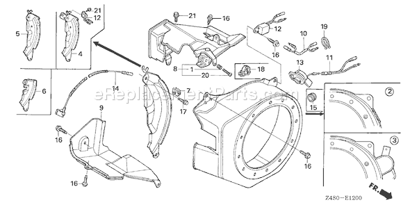 Honda GX200U (Type HX26)(VIN# GCAJK-1000001) Small Engine Page I Diagram