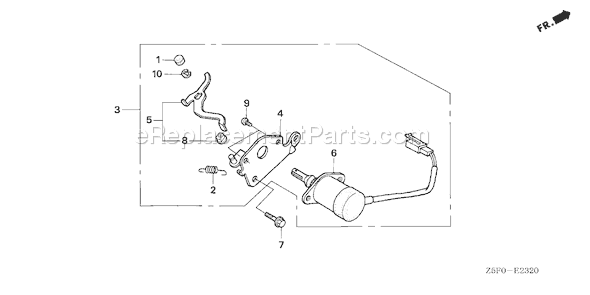 Honda GX240R1 (Type VMT2)(VIN# GCAKK-1000001) Small Engine Page B Diagram