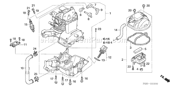 Honda GX25NT (Type S3)(VIN# GCART-1000001) Small Engine Page D Diagram