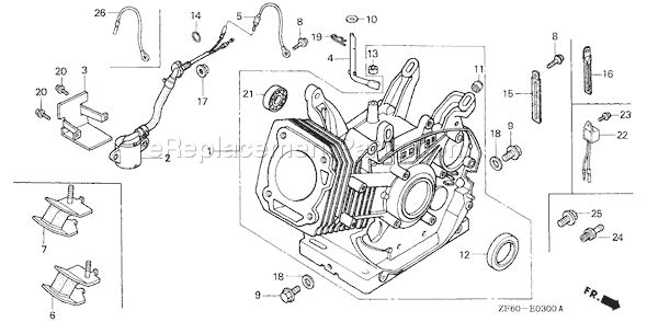 Honda GX390K1 (Type HAQ)(VIN# GCAA-2000001-3399999) Small Engine Page G Diagram
