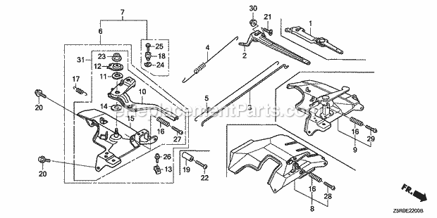 Honda GX390R2 (Type ENT2)(VIN# GCBHK-1000001-9999999) Engine Page P Diagram