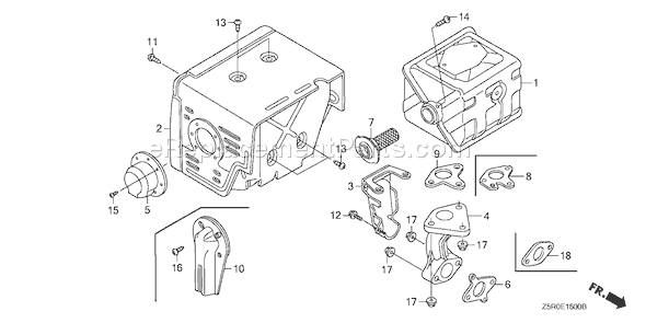 Honda GX390U1 (Type VWC9)(VIN# GCANK-1000001) Engine Page M Diagram