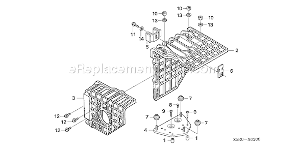 Honda GX390U1 (Type VWT4)(VIN# GCANK-1000001) Engine Page N Diagram