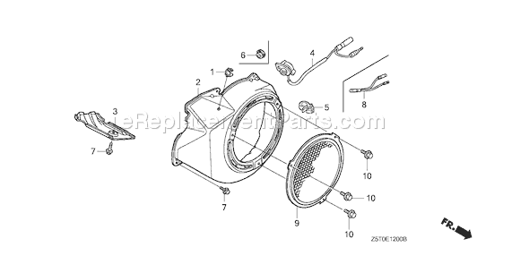 Honda GX390UT1 (Type QTT)(VIN# GCAKT-1000001) Small Engine Page I Diagram