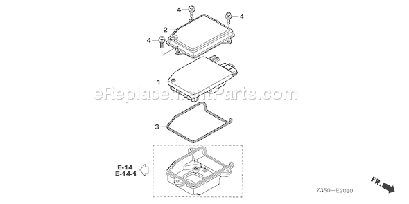 Honda GX440IU (Type Q9DB)(VIN# GCAWK-1000001) Small Engine Page I Diagram