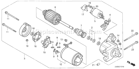 Honda GX610K1 (Type QZF)(VIN# GCAC-2000001-2059999) Small Engine Page S Diagram