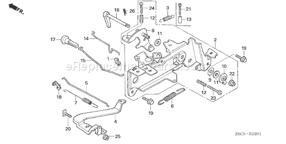 Honda GX610R1 (Type QAF2)(VIN# GCAPK-1000001) Small Engine Page D Diagram