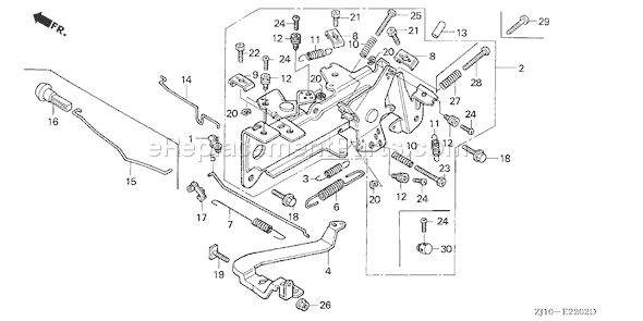 Honda GX620K1 (Type QDP2)(VIN# GCAD-2000001-2159999) Small Engine Page C Diagram