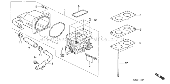 Honda GX620K1 (Type VXC2)(VIN# GDABM-1000001-1009999) Small Engine Page C Diagram