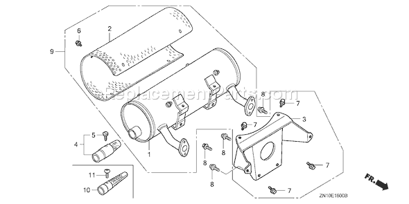 Honda GX670 (Type VAB2A)(VIN# GCAM-1050001-9999999) Small Engine Page O Diagram