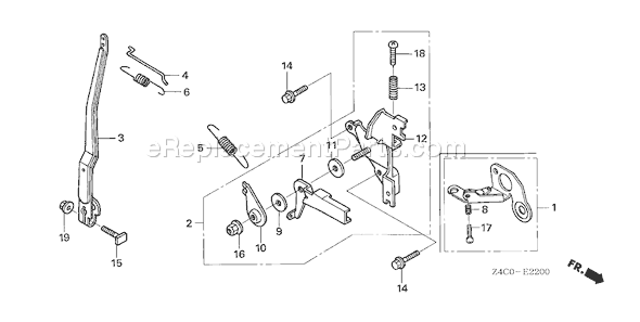 Honda GXH50U (Type QHE)(VIN# GCAFK-1000001) Small Engine Page D Diagram