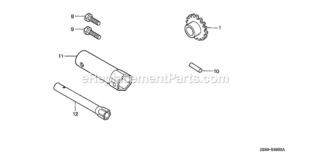 Honda GXV120 (Type A1#)(VIN# GXV120-6000001-9999999) Engine Control Diagram