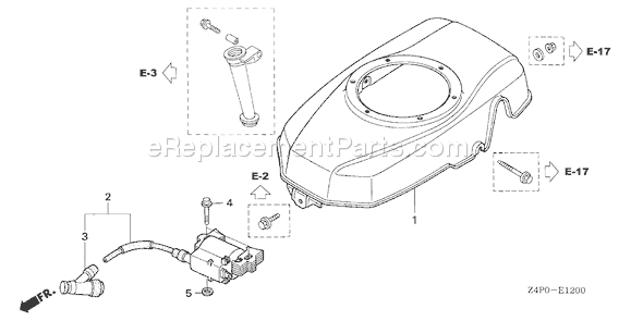 Honda GXV160UH2 (Type A1S)(VIN# GJABH-1000001) Small Engine Page H Diagram