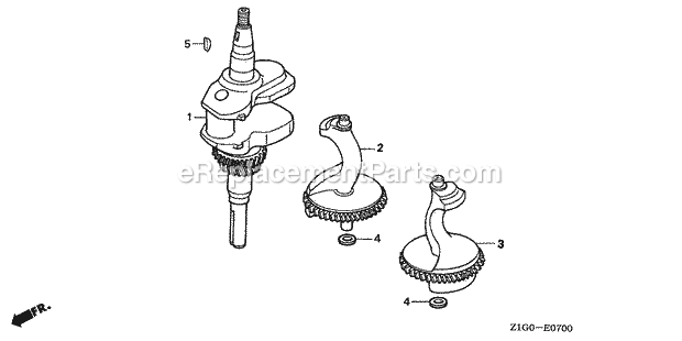 Honda GXV390A1 (Type DP23)(VIN# GEABA-1000001-9999999) Small Engine Page C Diagram