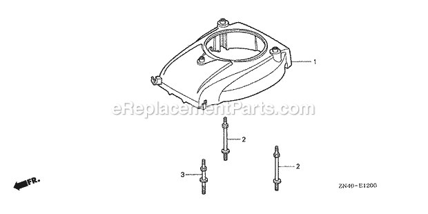 Honda GXV50 (Type SAR)(VIN# GJAG-1000001-1099999) Small Engine Page H Diagram