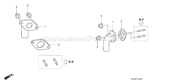 Honda GXV530U (Type DXA2)(VIN# GJAEK-1000001) Small Engine Page G Diagram