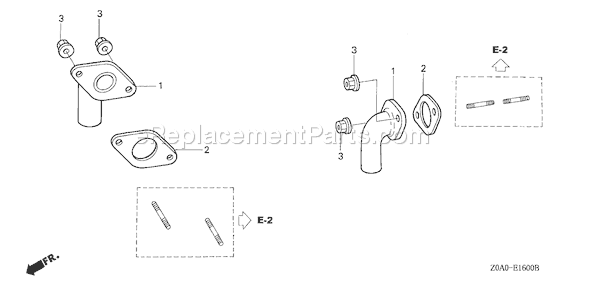 Honda GXV530 (Type QEA3)(VIN# GJARM-1000001-1069999) Small Engine Page G Diagram