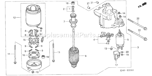 Honda GXV620K1 (Type QWA)(VIN# GJAD-2000001-2039999) Small Engine Page Q Diagram
