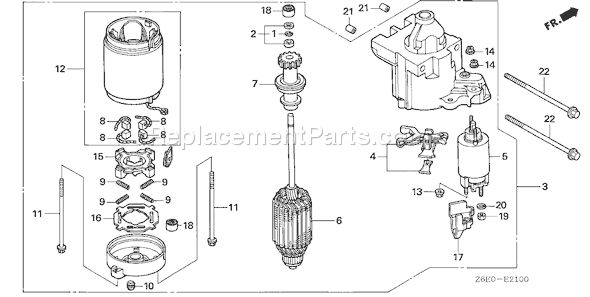 Honda GXV620R1 (Type TAE2)(VIN# GJAGK-1000001) Small Engine Page Q Diagram