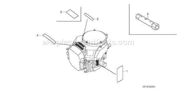 Honda GXV690R (Type TAF)(VIN# GJARK-1000001) Small Engine Page L Diagram