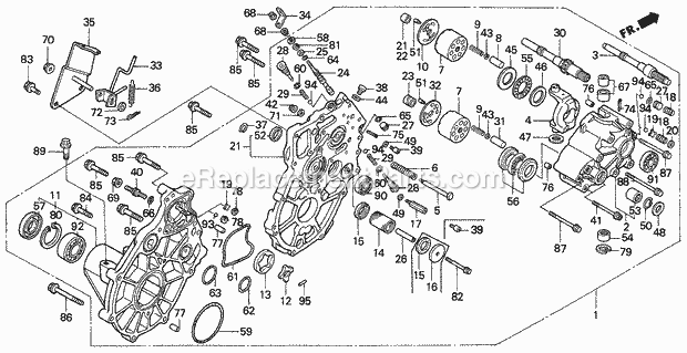 Honda H4514H (Type HSA/B)(VIN# GA01-1100001-9999999) Lawn Tractor Page T Diagram