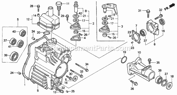 Honda H4514H (Type HSA/B)(VIN# GA01-1100001-9999999) Lawn Tractor Page U Diagram