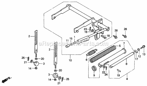 Honda H4518H (Type HSA/A)(VIN# GAAD-1000001-9999999) Lawn Tractor Page AR Diagram
