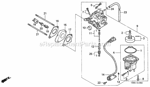 Honda H4518H (Type HSA/A)(VIN# GAAD-1000001-9999999) Lawn Tractor Page I Diagram