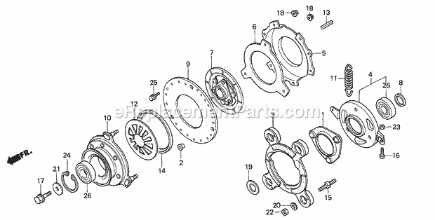 Honda H5013 (Type A2/D)(VIN# GCAA-2000001-9999999) Multi Purpose Tractor Page AY Diagram